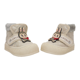 بوت دخترانه مدل لبوبو رنگ کرم