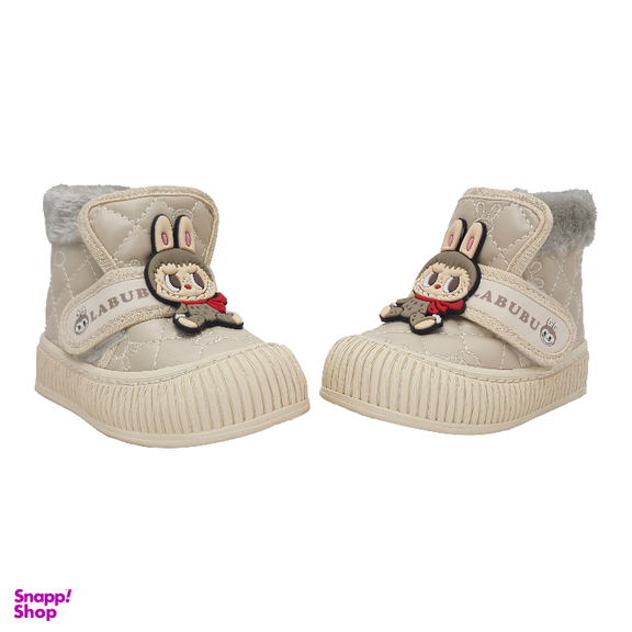 بوت دخترانه مدل لبوبو رنگ کرم