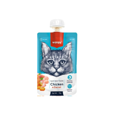 پودینگ گربه ونپی مدل chicken and carrot وزن 90 گرم