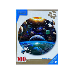 پازل دایره ای فنسی 100 قطعه طرح کهکشان