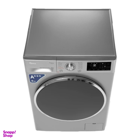 ماشین لباسشویی جی پلاس مدل GWM-R88S ظرفیت 8 کیلوگرم
