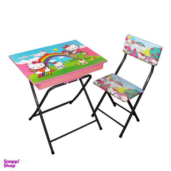 میز تحریر باکسدار با صندلی میزیمو طرح کیتی 2