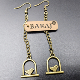 گوشواره زنانه باراج من مدل مرغ آمین کد G-MJ011
