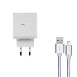 شارژر دیواری 65 وات لیتو مدل LH-21 به همراه کابل تبدیل MicroUSB