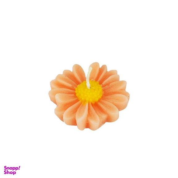 شمع طرح گل بابونه مجموعه 2 عددی