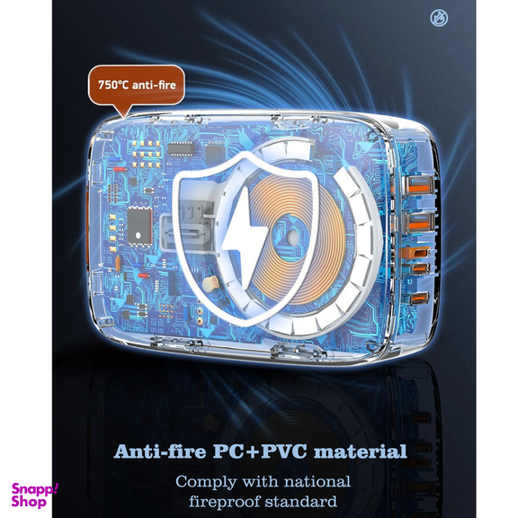 شارژر رومیزی الدینیو مدل GAN-6IN1-Q4010-140W