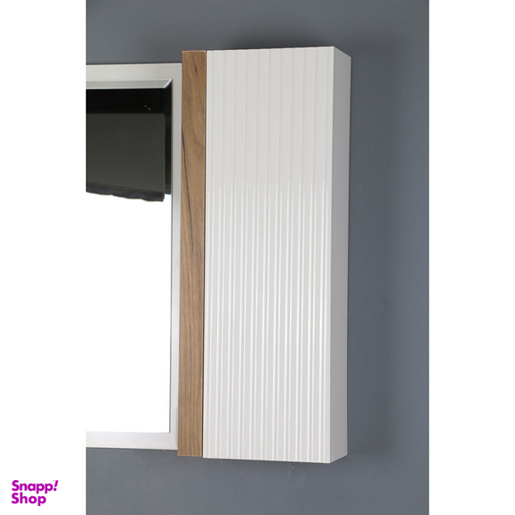ست کابینت و روشویی دلفین مدل Znd-R23-W به همراه آینه و باکس