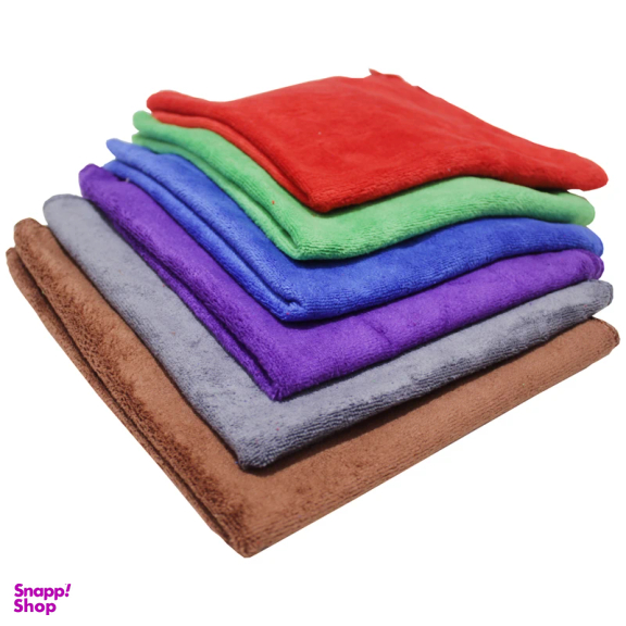 دستمال آشپزخانه مدل میکروفایبر Raimbow بسته 6 عددی