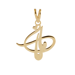 آویز گردنبند طلا 18 عیار زنانه درگونه مدل مامان و قلب