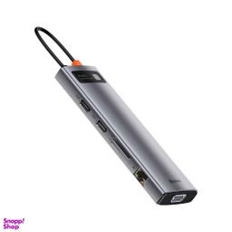 هاب 11 پورت Type-C بیسوس مدل Metal Gleam Series CAHUB-CT0G