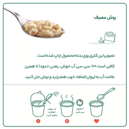 اوتمیل آماده بدون شکر چاربان طعم فندق وزن 55 گرم