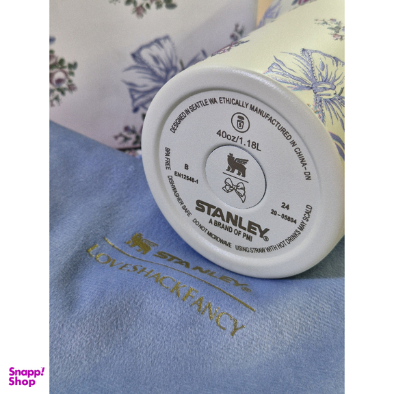 تراول ماگ استنلی مدل tumbler آبی جعبه کادویی ظرفیت 1180 میلی لیتر