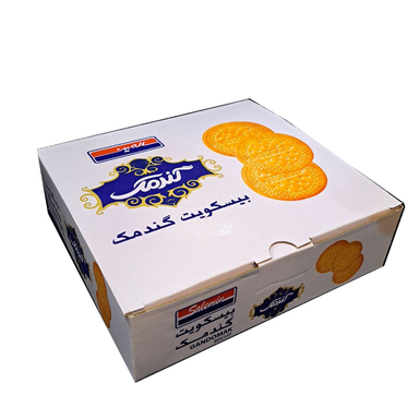 بیسکوئیت پذیرایی وانیلی گندمک سالمین وزن 550 گرم