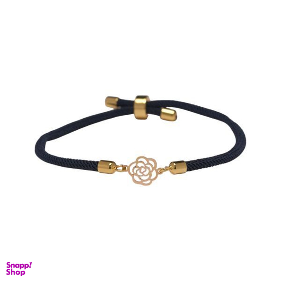 دستبند طلا 18 عیار زنانه پانسی طرح گل رز مدل D21086