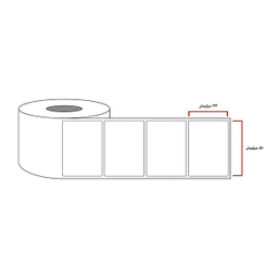 لیبل برچسب کاغذی مدل تک ردیف سایز 51×34 بسته 1500 عددی