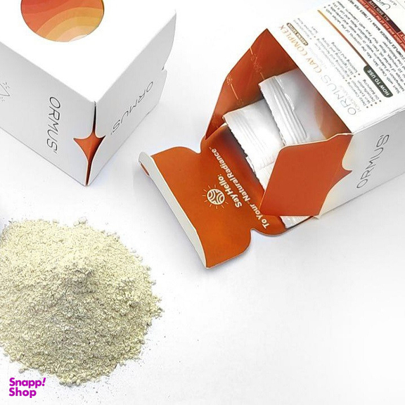 ماسک صورت اورموس مدل کمپلکس خاک رس و بابونه وزن 30 گرم بسته 5 عددی