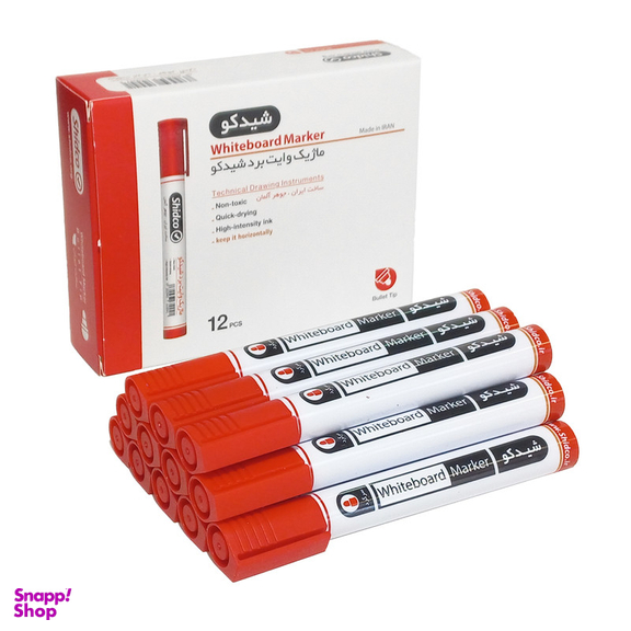 ماژیک وایت برد شیدکو مدل 01 بسته 12 عددی
