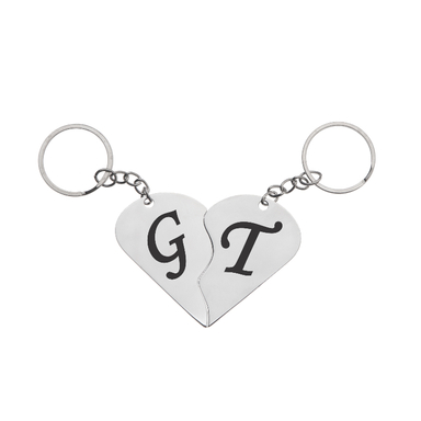 جاکلیدی گیلواره زراوشان مدل قلب دو تکه حرف G T