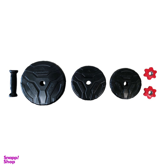 دمبل رادیس فیت مدل DVP-10-mix1 وزن 10 کیلوگرم بسته 2 عددی