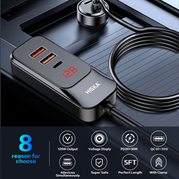 شارژر فندکی هیسکا مدل HCC-327 120W