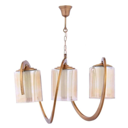 لوستر سه شعله نورهام مدل فنرى ۳