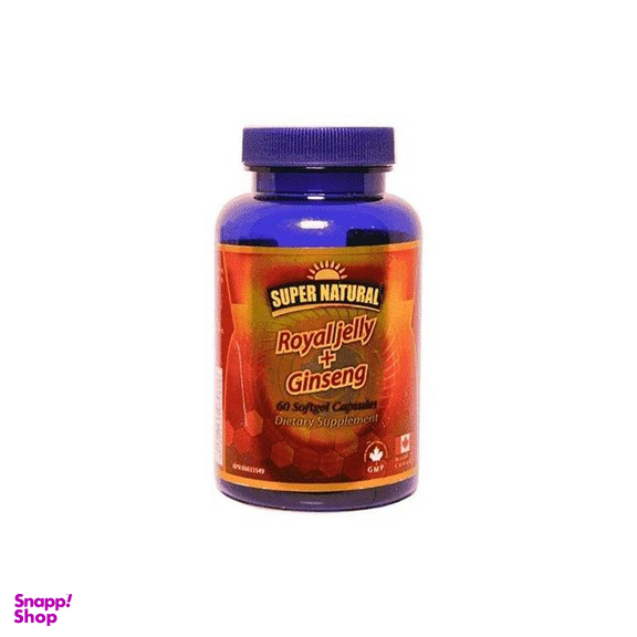 کپسول رویال ژلی و جینسینگ سوپرنچرال بسته 60 عددی