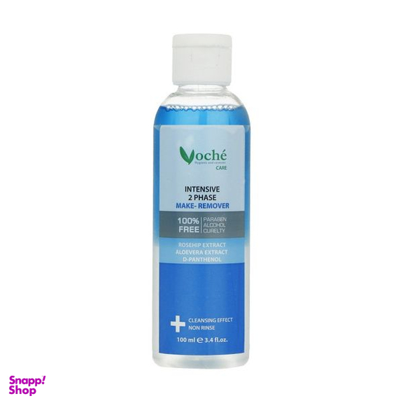 محلول پاک کننده آرایش چشم و لب دوفاز وچه مدل Aloe Vera حجم 100 میلی لیتر