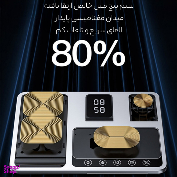 شارژر رومیزی گرین لاین مدل GN3IN1WCSBK