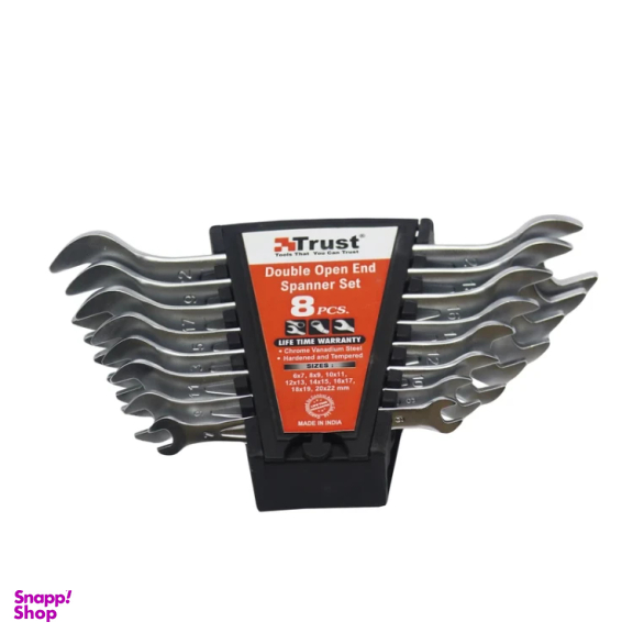 آچار دو سر تخت تراست مدل YP-08 مجموعه 8 عددی