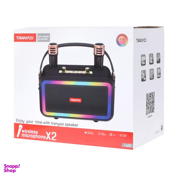 اسپیکر بلوتوثی قابل حمل ترانیو مدل T-BS60 به همراه میکروفون