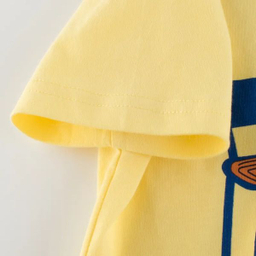 تی شرت آستین کوتاه دخترانه هومنیتی مدل WYKGTSHT9562-YEL