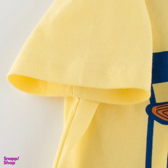 تی شرت آستین کوتاه دخترانه هومنیتی مدل WYKGTSHT9562-YEL