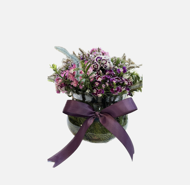 گلدان گل شیشه‌ ای مدل هرمی