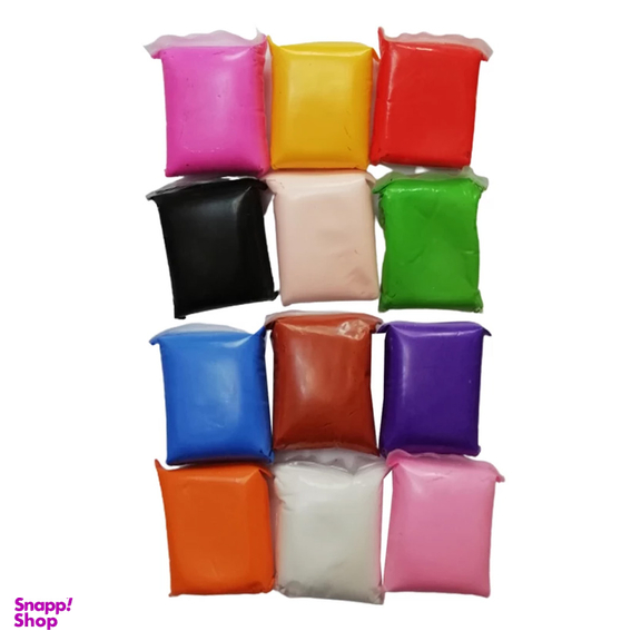خمیر مجسمه سازی مدل Claysoft بسته 12 عددی