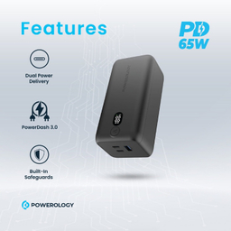 پاوربانک پاورولوژی مدل ONYX PP019 ظرفیت 20000 میلی آمپر ساعت
