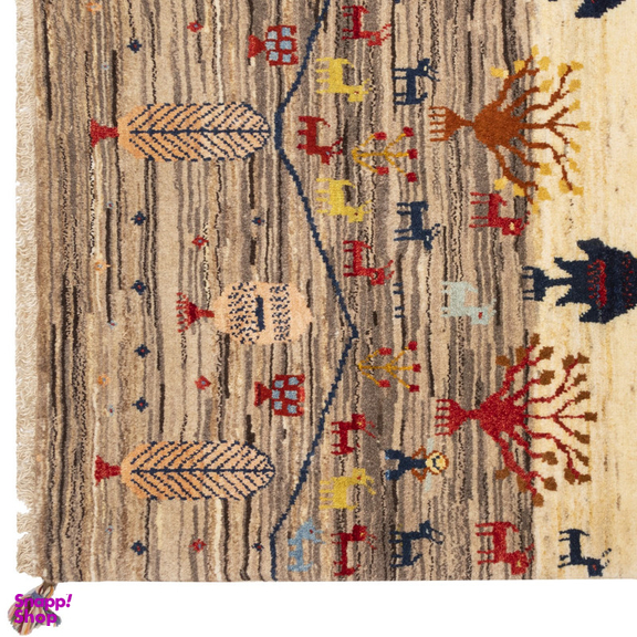 گبه دستباف سی پرشیا کد 122132 سایز 147x100 سانتی متر