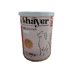 کنسرو غذای سگ شایر مدل گوشت وزن 400 گرم