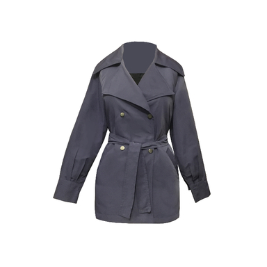 بارانی زنانه کد 6600 رنگ آبی تیره