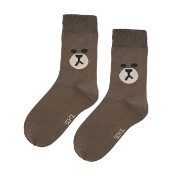 جوراب ساق بلند زنانه سرژه مدل 255159 رنگ قهوه ای تیره