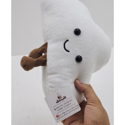 عروسک ناب سل مدل پولیشی ابر خندان همراه با بچه ابر بامزه