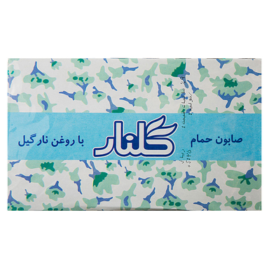 صابون حمام سبز با روغن نارگیل گلنار وزن 130 گرم بسته ۶ عددی