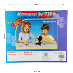 میکروسکوپ مدل دانش آموزی کد 900X PS71 به همراه نمونه آماده