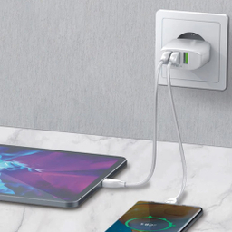 شارژر دیواری 17 وات کینگ استار مدل KW163A PD به همراه کابل MicroUSB
