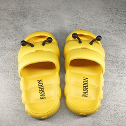 دمپایی دخترانه پاپا مدل حلزونی رنگ زرد