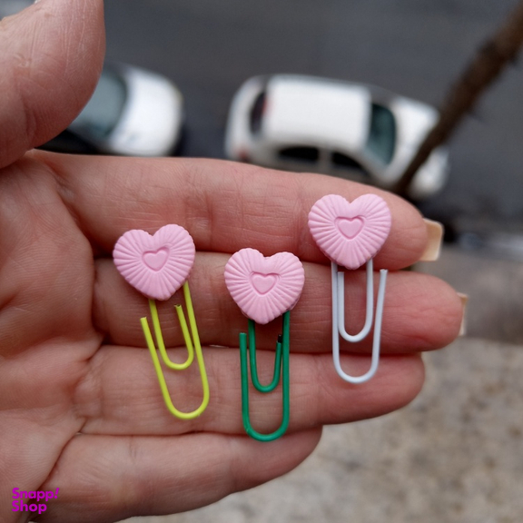 گیره کاغذ مدل قلب کد 3 بسته ۱۲ عددی