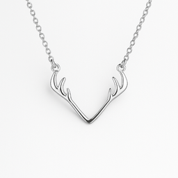 گردنبند زنانه نقره مدل شاخ گوزن کد JNK-67053