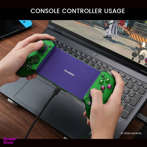 دسته بازی گیمسر مدل G8+ GALILEO WIRELESS طرح HULK