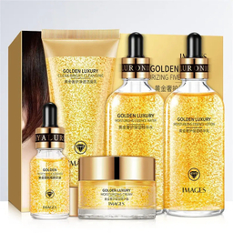 مجموعه مراقبت پوست ایمجز مدل Golden Luxury مجموعه 5 عددی