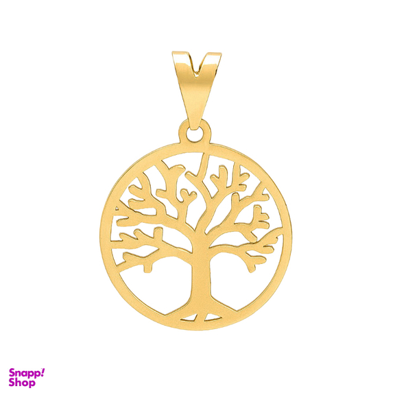پلاک گردنبند طلا 18 عیار زنانه دیانا مدل درخت زندگی کد 77
