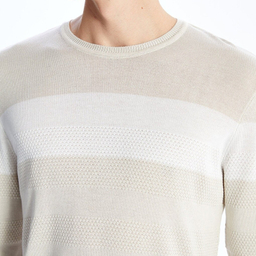 پلیور یقه گرد مردانه ال سی وایکیکی مدل اسلیم افکت